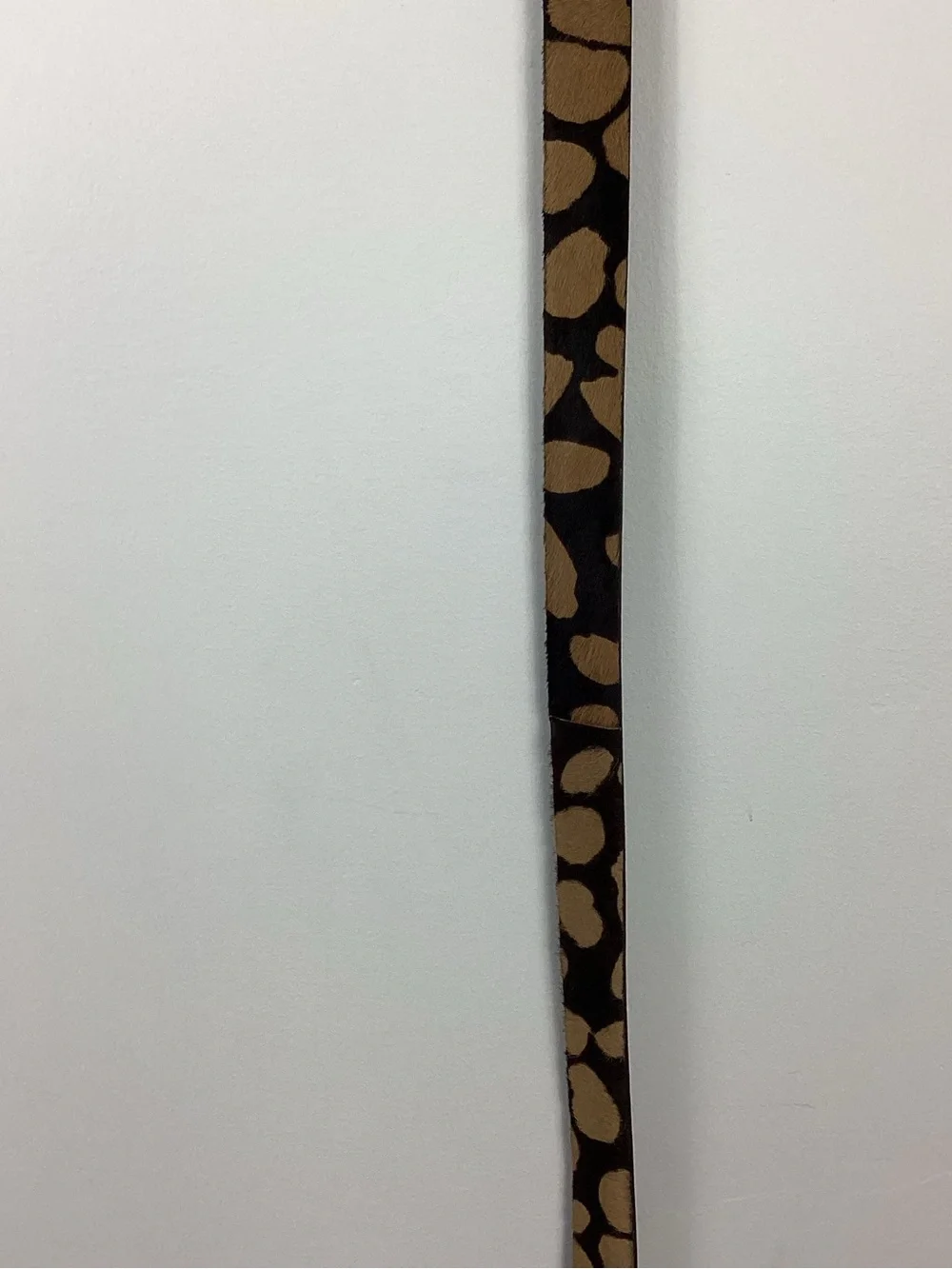 J. Crew Animal Print Calf Hair Leather Belt Size S